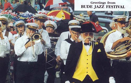 Mick Clift with the Jubilee Brass Band